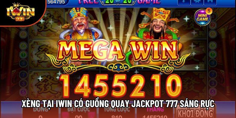 Xèng tại iwin có guồng quay jackpot 777 sáng rực